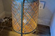 Rattan floor lamp