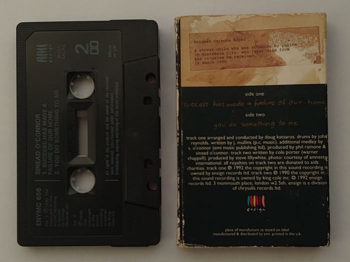 Sinead O'Connor - Success Has Made A Failure Of Our Home - Cassette Single