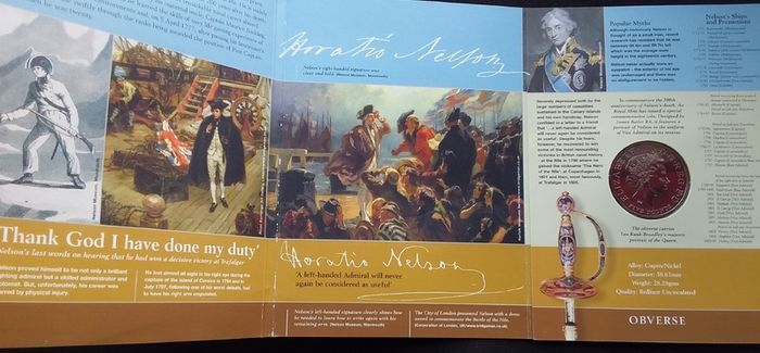 Horatio Nelson 200th Anniversary Commemorative Crown