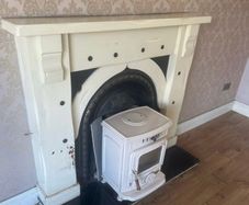 Cream Enamel Stove