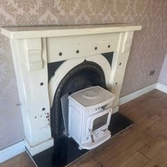 Cream Enamel Stove