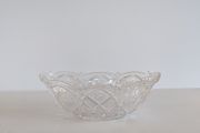 1960s Large Vintage Crystal Bowl