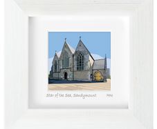 Star of the Sea Church, Sandymount - mini Framed print by artist Helen Mathews