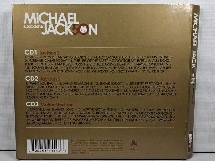 Michael Jackson the motown years 3 cd set