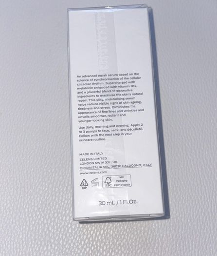 Zelens Melatonin B12 Advanced Repair Serum 30ml
