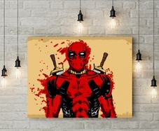 Deadpool printed Wall picture 3mm foamex board printed picture on it wall board wall decor wall art picture