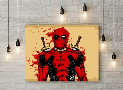 Deadpool printed Wall picture 3mm foamex board printed picture on it wall board wall decor wall art picture