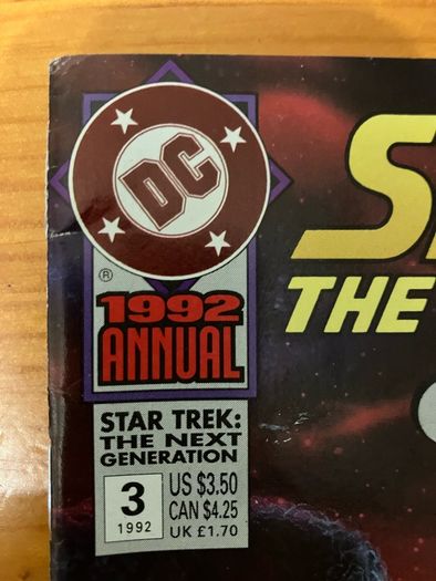 Comic: 'Star Trek The Next Generation' annual no. 3/1992