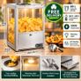 Commercial Nacho Chip Warmer 80L Stainless Steel Heated Snack Display Cabinet Image 2