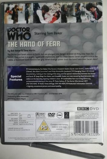 Doctor Who (Tom Baker) [1976] The Hand Of Fear [DVD TV Boxset]