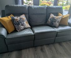 Italian leather recliner