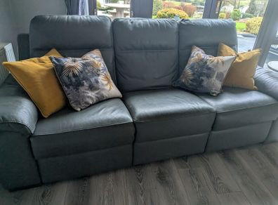 Italian leather recliner