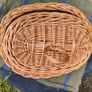 Vintage Wicker Bread Basket Image 3