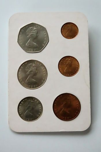 Isle of Man First decimal coin set 1971 | Pobjoy Mint 6 coins with card