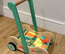 Wooden trolley