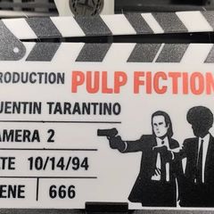 Pulp fiction / Scarface display scene clap boards