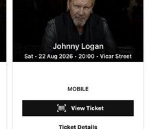 johnny logan tickets