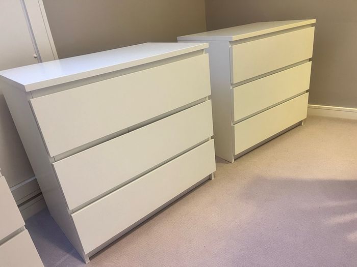 IKEA malm 3 drawers (x2)