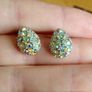 Vintage aurora borealis crystal studs Image 4