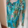 Long sleeve floral blouse size UK12/14 EU40/42 Postage included Image 2