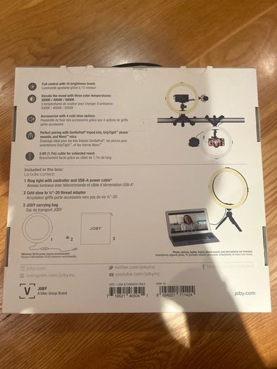 Joby Beamo Ring Light 12"