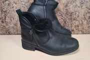 Womens Ugg Lavelle Ankle Boots Black Leather  Wool Lined Size Uk 5 Eu 38
