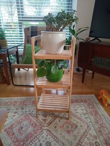 Contemporary plant stand or bathroom storage
