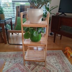 Contemporary plant stand or bathroom storage