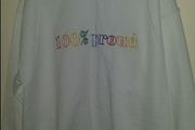Gildan 100% proud white sweatshirt unisex size L Postage included