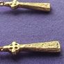Vintage gold earrings Image 3