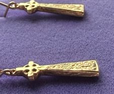 Vintage gold earrings