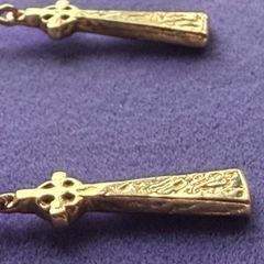 Vintage gold earrings