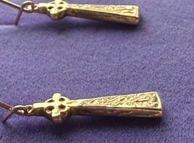 Vintage gold earrings