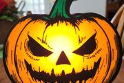 Halloween Angry Pumpkin Decoration Lightbox