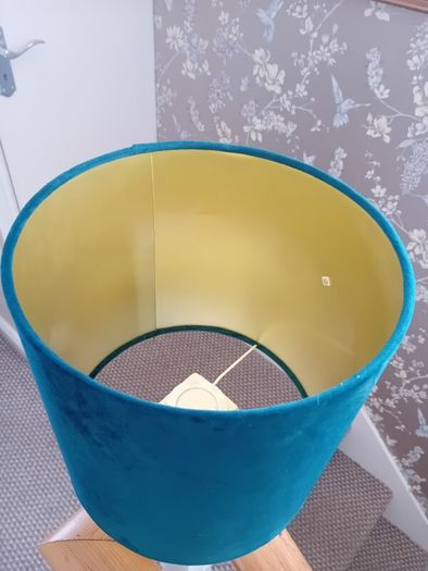 Velvet drum pendant lightshade