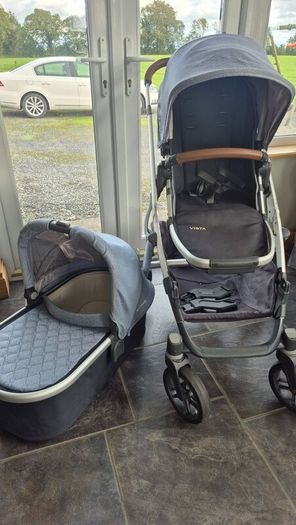Uppababy vista travel system, highchair, carrier
