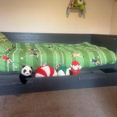 Kids single trundle bed