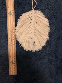 Macrame leaf