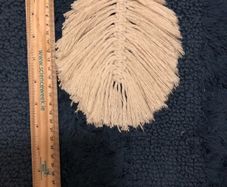 Macrame leaf