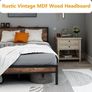 Double Bed Frame with Storage Headboard,Brown Image 6