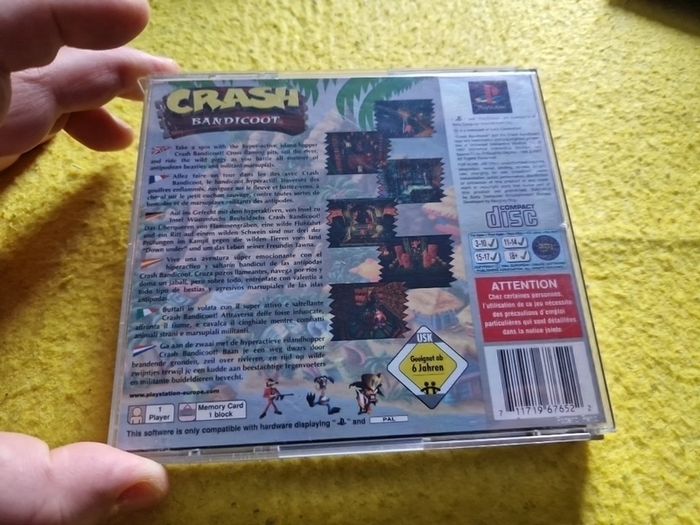 Crash Bandicoot PlayStation1 Ps1 PlayStation2 Ps2 Games Original