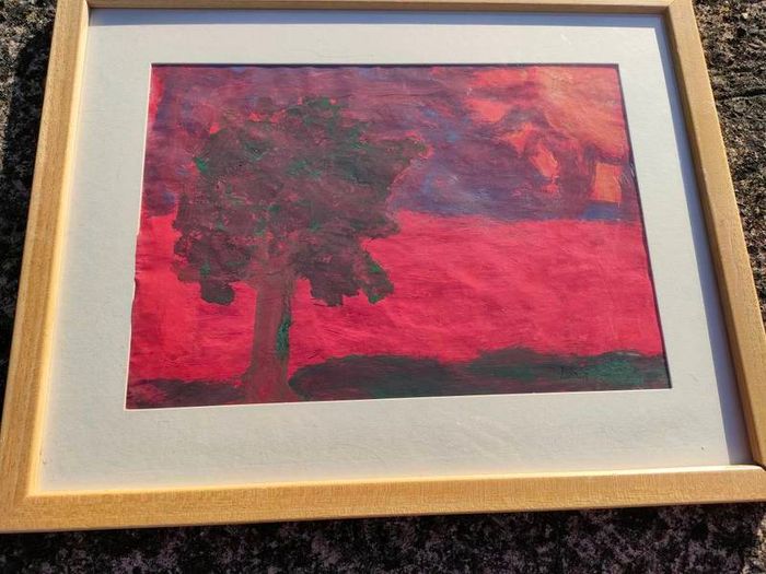 Vintage original Aboriginal pastel