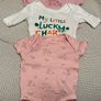 9 baby bodysuits 0-3 monts Image 3
