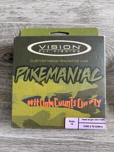 Pikemaniac Fly Line WF10 Sink3 to Sink6