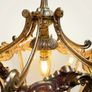 1950s French Louis XV Style Heavy Chrome Lantern Image 4