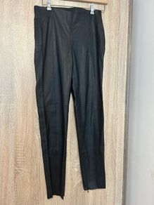 Zara leather leggings size M size uk10-12