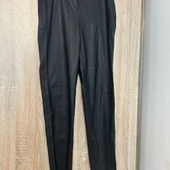 Zara leather leggings size M size uk10-12