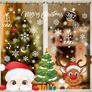 385 Pcs Christmas Window Stickers 10 Sheets Double Sides Xmas Window Decorations Santa Clings (FREE POSTAGE Image 5