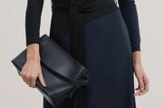 Jaeger Jersey Colour Block Tie Waist Midi Dress