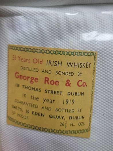 Bottle Labels for Irish Whiskey Scotch Whisky and Guinness 1950s to 1990s